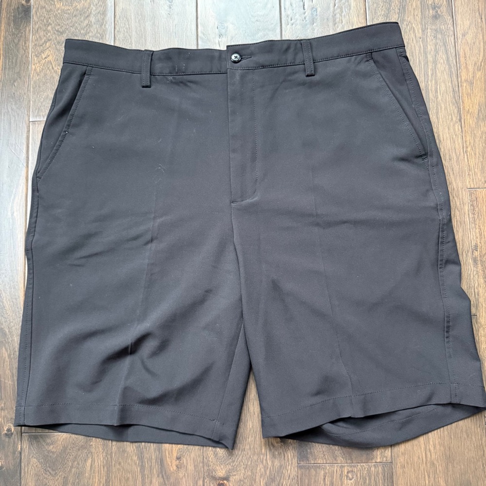 FootJoy Performance Golf Shorts Mens 38 Black Excellent Stretch Flat Front FJ